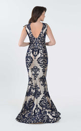 2 of 4 In Couture 5134 Dress Champagne-Navy