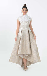 1 of 4 In Couture 5142 Dress Champagne-Ivory