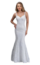 1 of 4 Nina Canacci 5142 Dress Diamond-White