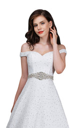 3 of 4 Nina Canacci 5146 Dress Diamond-White