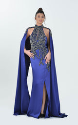 1 of 10 In Couture 5148 Dress Dark-Blue