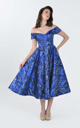 1 of 4 In Couture 5157 Dress Blue