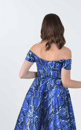 4 of 4 In Couture 5157 Dress Blue