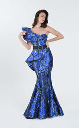 1 of 2 In Couture 5158 Dress Blue