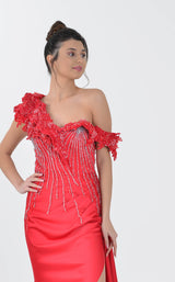 3 of 4 In Couture 5163 Dress Bordeaux