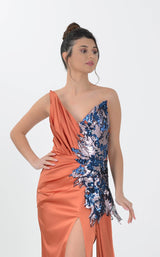 3 of 4 In Couture 5167 Dress Orange