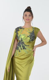 3 of 4 In Couture 5169 Dress Green