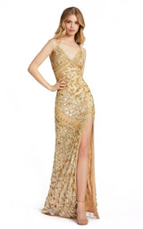 1 of 3 Mac Duggal 5171 Dress Gold