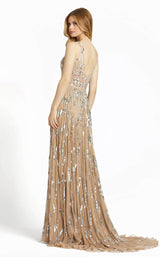 2 of 5 Mac Duggal 5172D Dress Nude-Silver