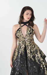 3 of 4 In Couture 5173 Dress Black-Gold