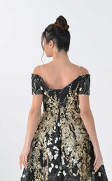 4 of 4 In Couture 5175 Dress Black-Gold