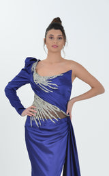 3 of 4 In Couture 5176 Dress Dark-Blue