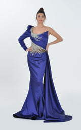 1 of 4 In Couture 5176 Dress Dark-Blue