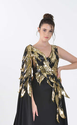 2 of 2 In Couture 5183 Dress Black-Gold