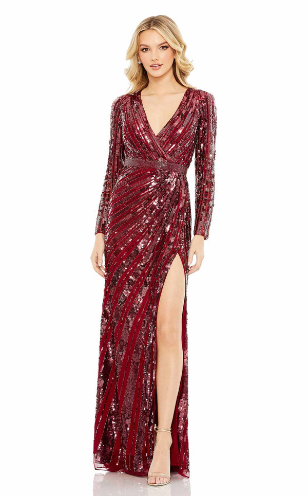 Mac Duggal 5186 Burgundy