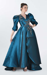 1 of 2 In Couture 5186 Dress Petrol