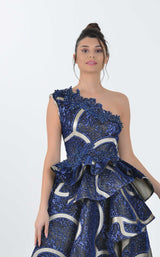 3 of 4 In Couture 5187 Dress Champagne-Navy