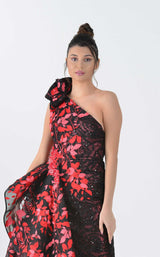 3 of 4 In Couture 5190 Dress Black-Red