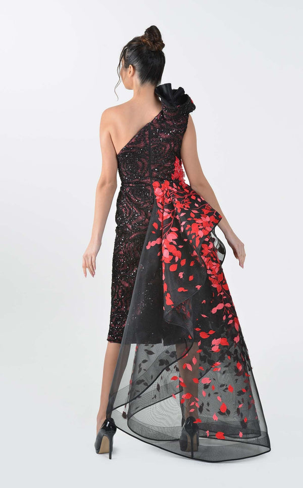 In Couture 5190 Dress Black-Red