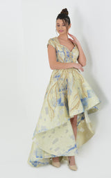 1 of 2 In Couture 5192 Dress Yellow-Multi