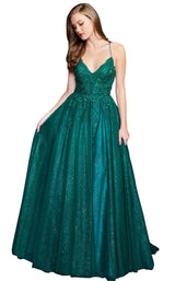 1 of 6 Nina Canacci 5200 Dress Emerald