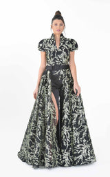 1 of 4 In Couture 5201 Dress Black