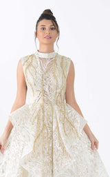 3 of 4 In Couture 5202 Dress Ivory-Multi