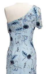 10 of 10 Paul Rekhi 5208 Dress Periwinkle