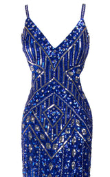 14 of 16 Paul Rekhi 5210 Dress Royal