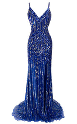 6 of 16 Paul Rekhi 5210 Dress Royal