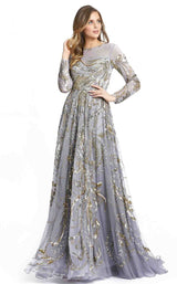 3 of 5 Mac Duggal 5217D Dress Platinum-Gold