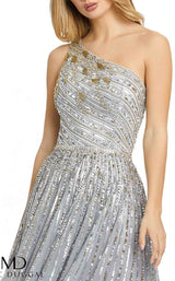 4 of 4 Mac Duggal 5220M Dress Platinum