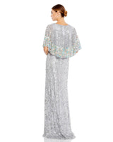 6 of 6 Mac Duggal 5221 Dress Platinum