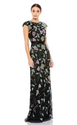 1 of 4 Mac Duggal 5229 Dress Black-Multi