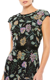 4 of 4 Mac Duggal 5229 Dress Black-Multi