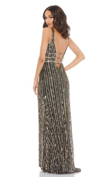 2 of 3 Mac Duggal 5232 Dress Black-Gold