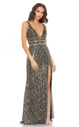1 of 3 Mac Duggal 5232D Dress Black-Gold