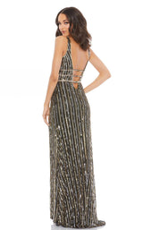 2 of 3 Mac Duggal 5232D Dress Black-Gold