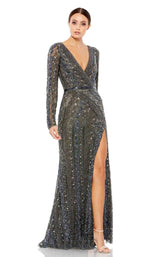 1 of 3 Mac Duggal 5235 Dress Charcoal