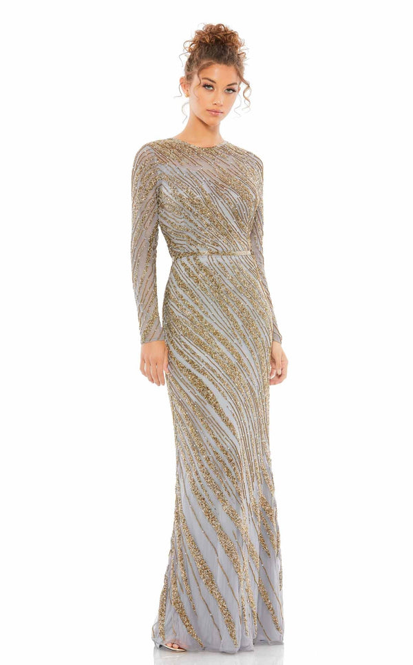 Mac Duggal 5240 Dress Platinum