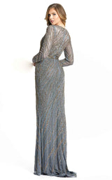 3 of 4 Mac Duggal 5240D Dress Platinum