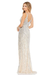 3 of 4 Mac Duggal 5372M Dress Nude-Silver
