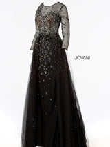 10 of 10 Jovani 53743 Black/Black