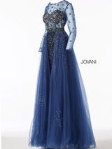 9 of 10 Jovani 53743 Navy