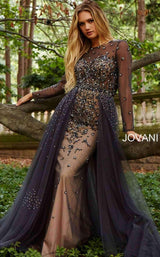 3 of 10 Jovani 53743 Charcoal
