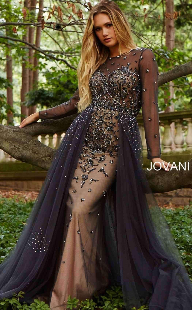 Jovani on sale charcoal dress