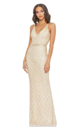 1 of 4 Mac Duggal 5374D Dress Nude-Gold