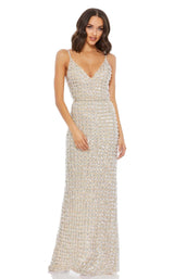 1 of 3 Mac Duggal 5394 Dress Nude-Silver