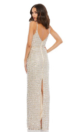 2 of 3 Mac Duggal 5394 Dress Nude-Silver