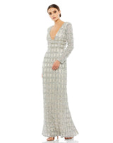 1 of 3 Mac Duggal 5395 Dress Platinum